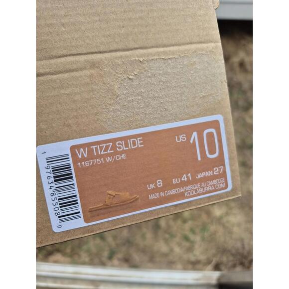 Koolaburra Ugg W Tizz Slide Sandal Womens Sz 10 Brown Slip On 1167751 Chestnut - Picture 6 of 6